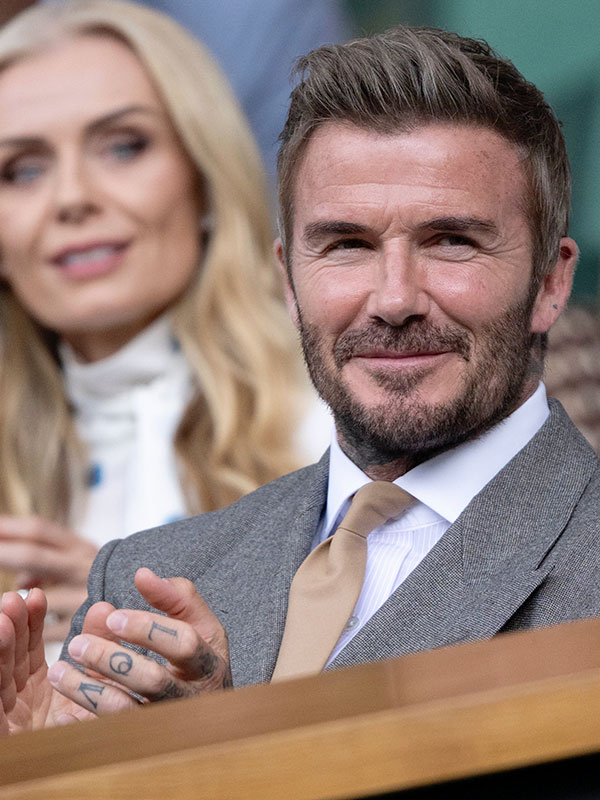 David Beckham dans les gradins à Wimbledon