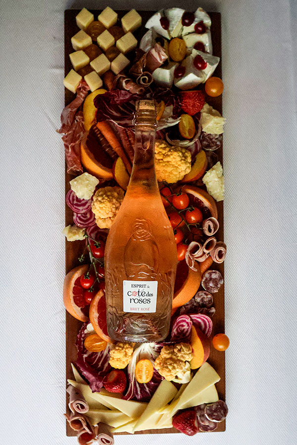 A refined cheese and charcuterie platter will complement this delicious rosé perfectly, creating a memorable tasting experience to share