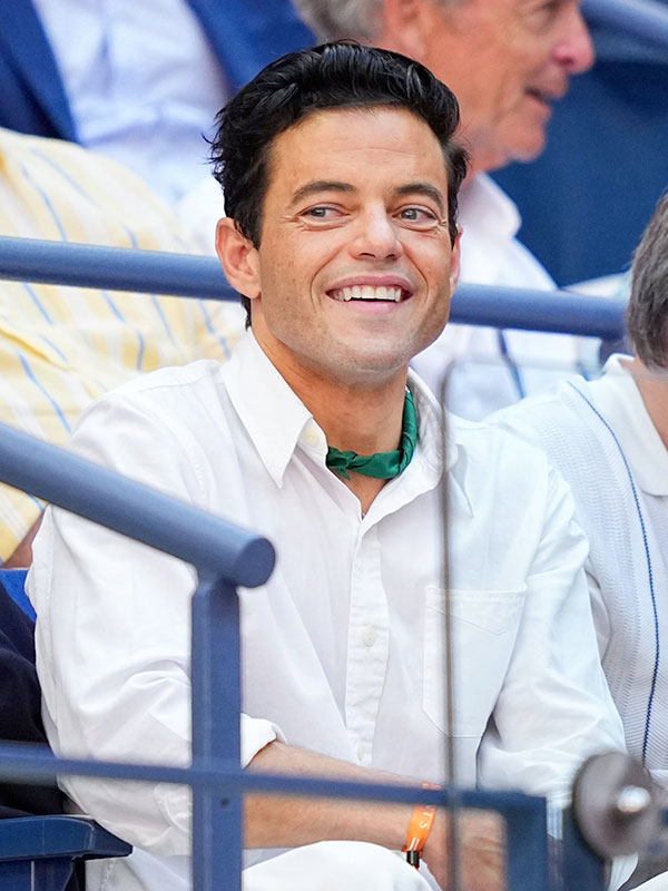 Simple et élégante tenue de Rami Malek lors des Internationaux des États-Unis