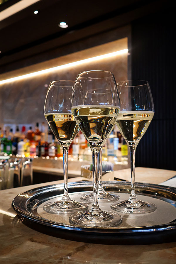 G.H. Martel champagne ready to be served to guests