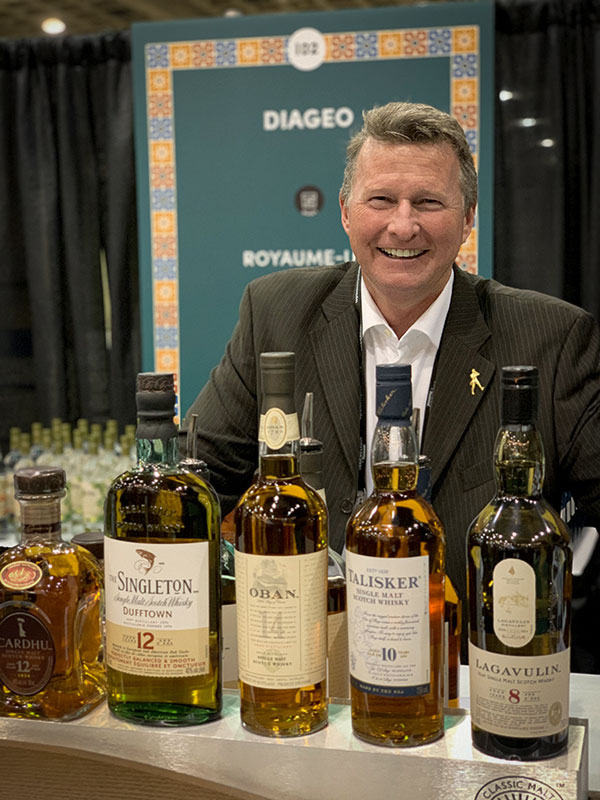 Le kiosque de Diageo à la Grande Dégustation de Montréal en 2019