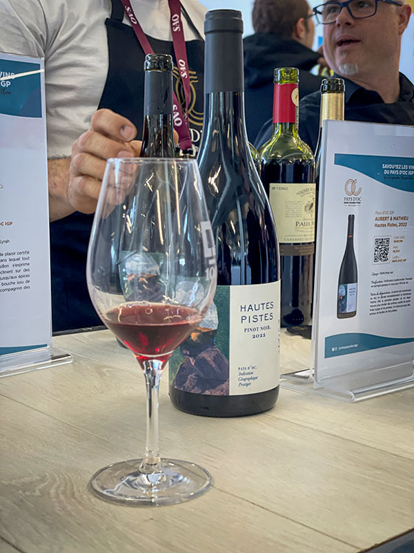 A red wine tasting at La Grande Dégustation de Montréal
